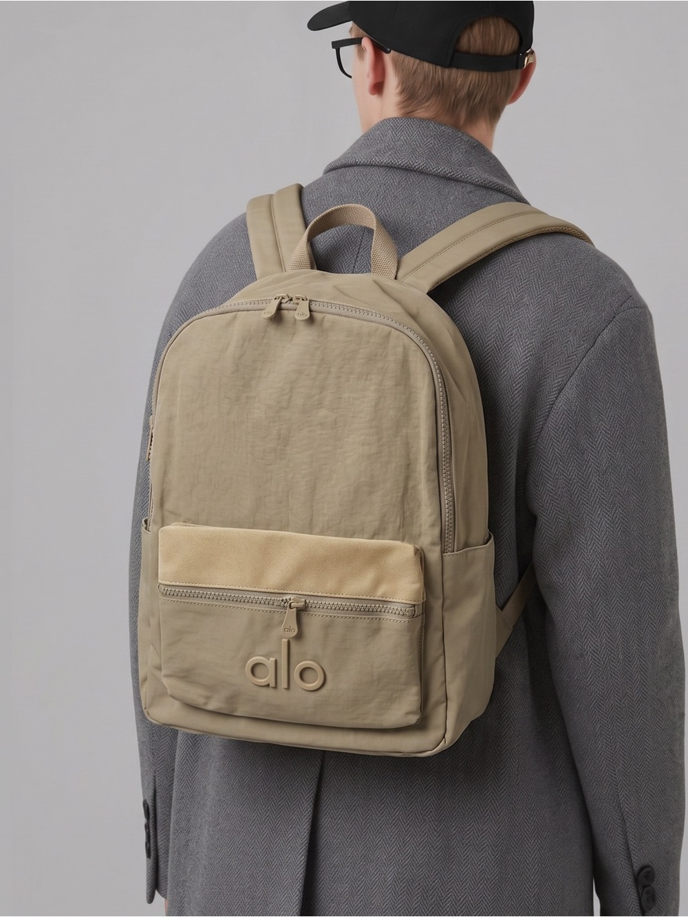 Cream Canvas Backpack